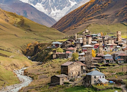 Ushguli - plus haut village habité d'Europe